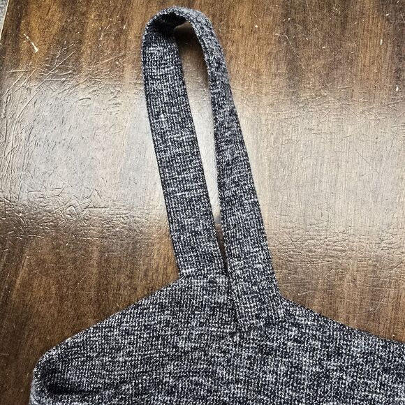 Women's By Ssiny Gray Wool Blend Crop Top Back Button Close | Size Small - Picture 6 of 9